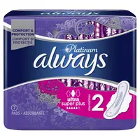 Absorbante Always Platinum Super mar.2, P&G | 7 bucati