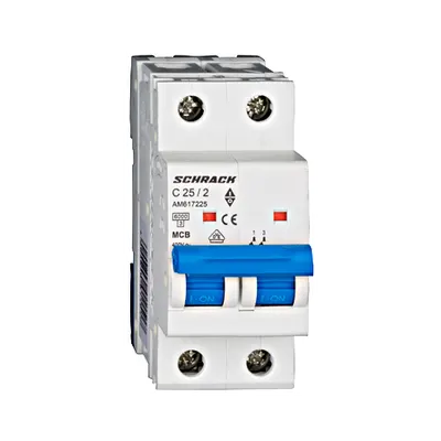 Intrerupator automat bipolar MCB, AMPARO 6kA, C 25A, 2P