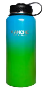 Termos Kanche - Fa, sport cu mine, albastru-verde, 960 ml.