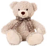 Jucărie de pluș Amek Toys - Ursuleț creț cu panglică, 30 cm