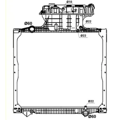Radiator, racire motor NRF 58278