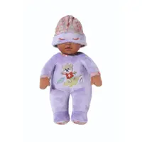 Papusa bebelus Zapf Baby born Bebelus mulatru cu hainute violet 30 cm