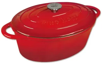 Oală din fontă Kinghoff - 30 cm, 4.5 l, roșu