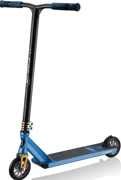 Trotinetă Globber stunt scooter - GS 900 deluxe, neagră/albastră