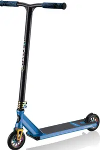 Trotinetă Globber stunt scooter - GS 900 deluxe, neagră/albastră