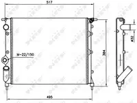 Radiator apa racire motor RENAULT CLIO I, RAPID 1.4 intre 1991-1998