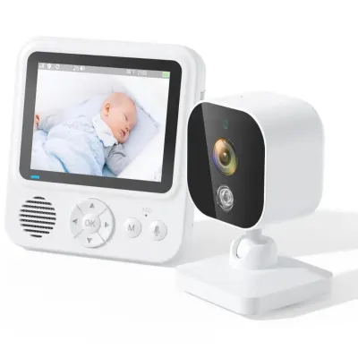 Monitor video wireless pentru bebelusi cu ecran IPS 2.8" – vedere nocturna, VOX, comunicare bidirectionala