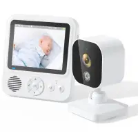Monitor video wireless pentru bebelusi cu ecran IPS 2.8" – vedere nocturna, VOX, comunicare bidirectionala