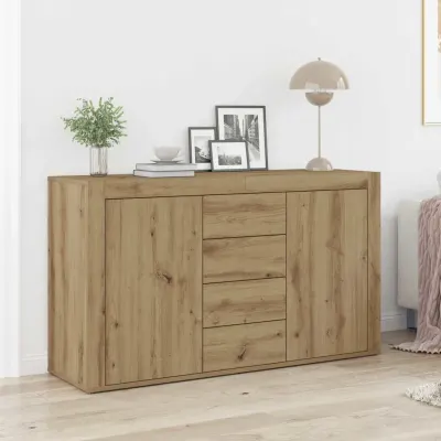 vidaXL Bufet Stejar Artizanal 120 x 36 x 69 cm Lemn prelucrat