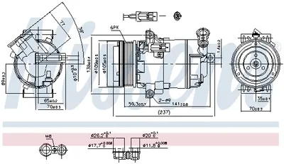 Compresor Ac Clima Opel Astra H, Astra H Gtc, Zafira Zafira Family B, Zafira B 1.9d Intre 2004-2015