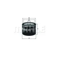 Filtru ulei MAHLE ORIGINAL OC 619