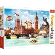 Puzzle catelusi la Londra 1000 de piese, Trefl