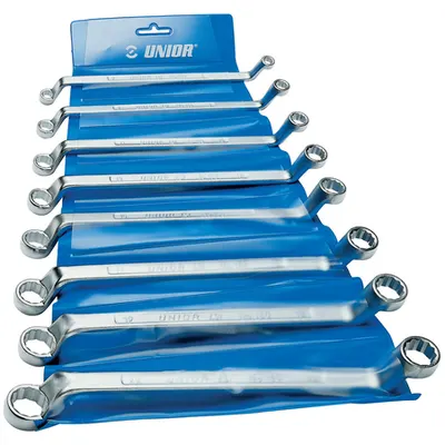 Set de chei inelare dublu cotite in husa de plastic