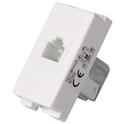 Priza telefon RJ11 alba 1 modul NV-1220.230