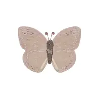 Covor pentru copii roz deschis/bej lavabil/țesut manual din bumbac 90x120 cm Baby Butterfly – Lorena Canals