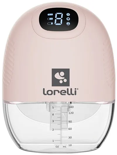 Pompă electrică pentru lapte matern Lorelli - Hands Free, Alice, roz