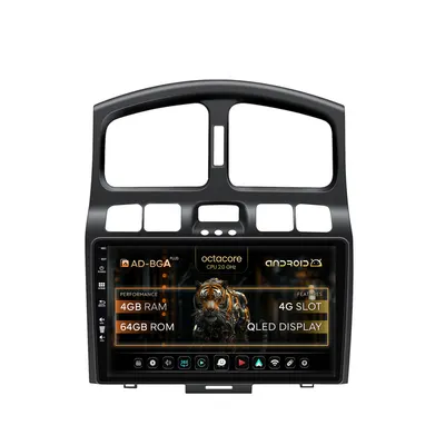 Navigatie Hyundai Santa Fe (2001-2005), Android, A-Octacore 4GB RAM + 64GB ROM, 9 Inch - AD-BGA9004+AD-BGRKIT210V2