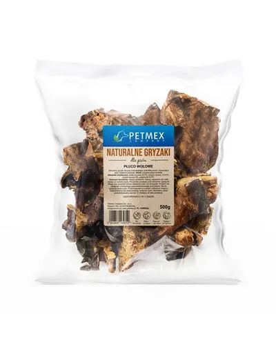 Plămân de vită câini snack natural ușor PETMEX 500 g