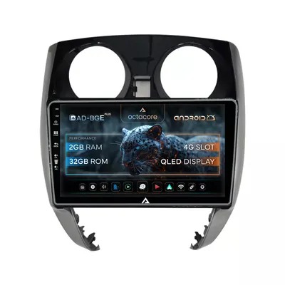 Navigatie Nissan Note (2012-2019), Android, E-Octacore 2GB RAM + 32GB ROM, 10.1 Inch - AD-BGE10002+AD-BGRKIT167