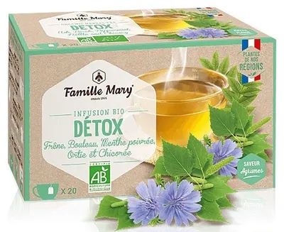 Ceai detoxifiant, 20 plicuri, Famille Mary