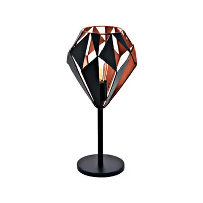 Table luminaire Carlton 1 60W black copperIP20