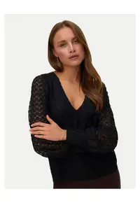 Bluza neagra poliester - Negru