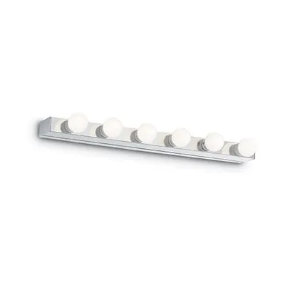 Aplica Privè, 6 becuri, dulie E14, L:605 mm, H:38 mm, Crom