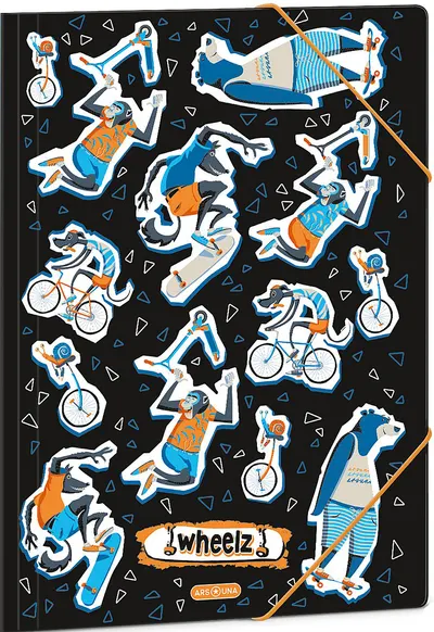 Mapă cu elastic Ars Una Wheelz – A4