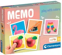 Joc de memorie Clementoni - Memo cu culori, cu 48 de cărți