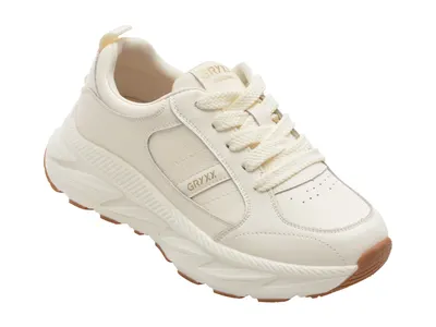 Pantofi sport GRYXX albi, 5622, din piele naturala