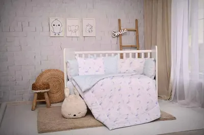 Set lenjerie de pat din 5 piese Lorelli - Ranfors, Luni și stele, albastru