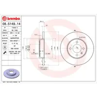 Disc frana BREMBO 08.5149.14