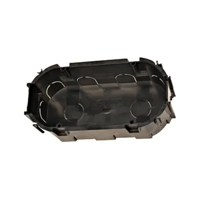 Doză dbl ap. ST, 2xD67xA45mm, 8xM20+2xM25+2xM20, negru, PS set 100 buc