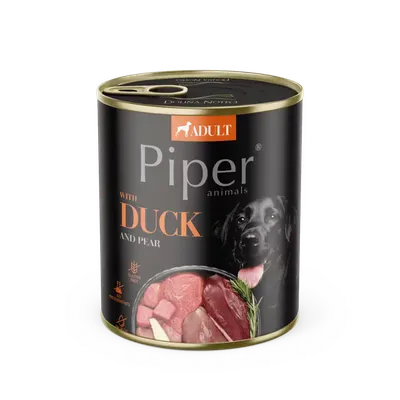 Piper Adult Dog, Carne de Rata si Pere, 800 g