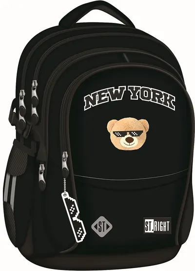 Ghiozdan școlar St. Right NYC Mood - 4 compartimente , 23 l