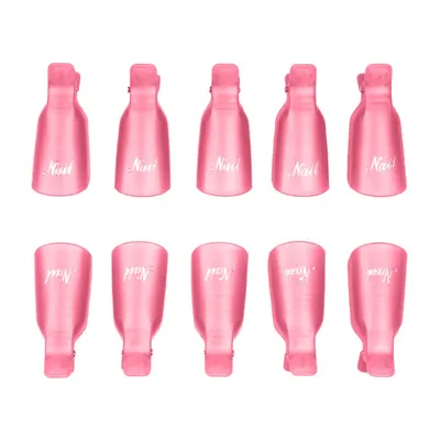 Clipsuri Unghii Set 10 Bucati - Roz