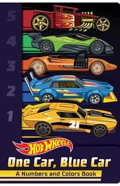 Hot Wheels: One Car, Blue Car: A Numbers and Colors Book (a Mattel Hot Wheels Shaped Novelty Board Book for Toddlers)
