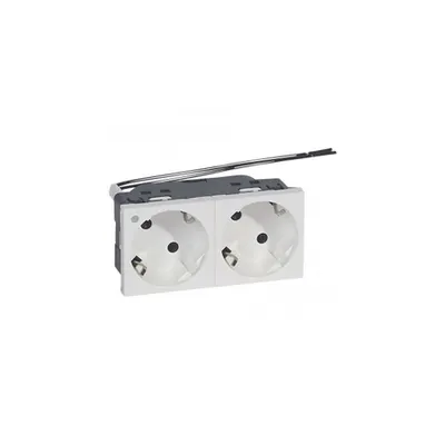 Multi-support multiple priza Mosaic - 2 x 2P+E cu indicator - standard