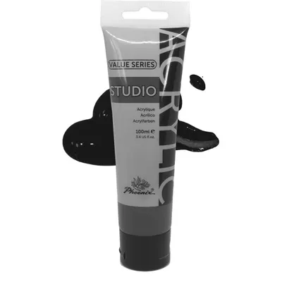 Culoare Acrilica Artists Acrylic Phoenix, Mars Black, 100 ml