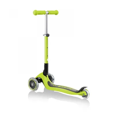 Trotineta pentru copii Globber Junior Verde pliabila, platforma antiderapanta, ghidon din aluminiu reglabil, greutate admisa 50 kg