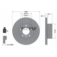 Disc frana TEXTAR 92075005