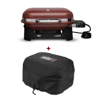 Set Gratar electric Lumin Compact - Rosu + husa