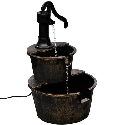 vidaXL Fântână cu design pompă de puț