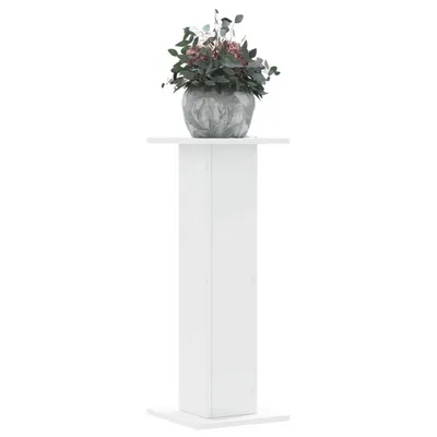 Gossi suporturi de plante, 2 buc., alb, 30x30x80 cm, lemn prelucrat