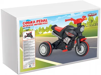 Motocicleta cu pedale,transmisie pe lant, de la 3 ani pana la 35kg Pilsan Cobra