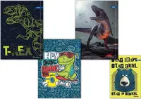 Caiet Spree Dinosaur - A5, 62 de coli, linii largi, sortiment