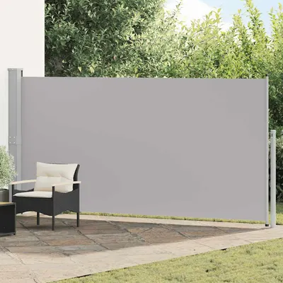 vidaXL Copertină laterală retractabilă, gri, 160x514 cm