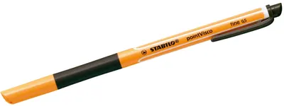 Roller Stabilo pointVisco - 0.5 mm, negru, cu cerneală gel