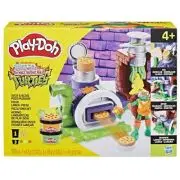 Play Doh povestiri cu testoase ninja adolescente mutante Set plastelina pizza taie si arunca