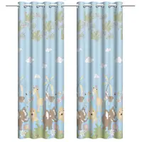 Draperie copii ZOO Bleu, Perpetuum | 140 x 245 cm